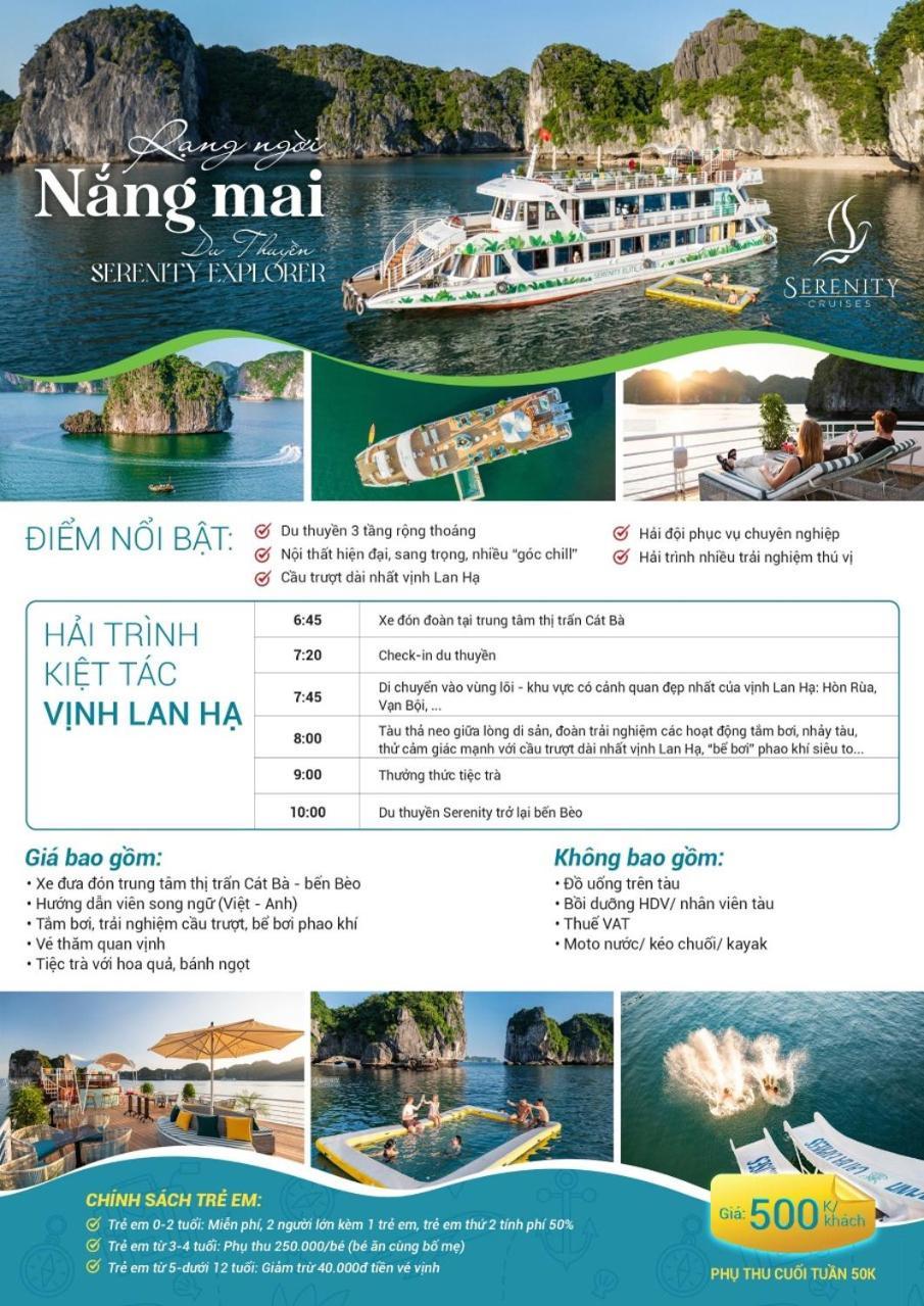 Emerald Hotel Cat Ba Dong Khe Sau Exterior photo